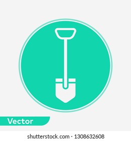 Shovel vector icon sign symbol