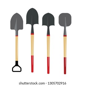 Shovel vector icons