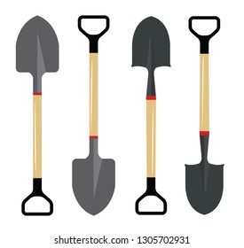 Shovel vector icons