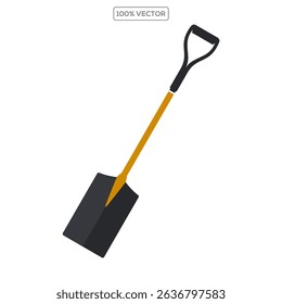 ícones de vetor de pá. Espadas para cavar. Instrumento agrícola. Instrumento de jardim. ilustração