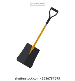 ícones de vetor de pá. Espadas para cavar. Instrumento agrícola. Instrumento de jardim. ilustração stock