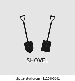 shovel vector illustration