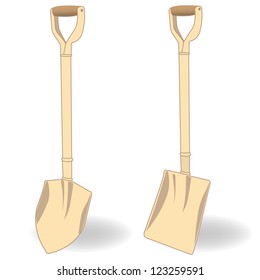 shovel vector illustration