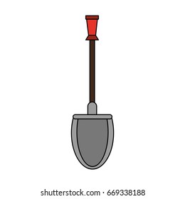 shovel vector illustration