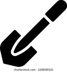ilustración del vector de palas en un fondo transparente. Símbolos de calidad superior. Iconos vectoriales de glifos para diseño de conceptos y gráficos.