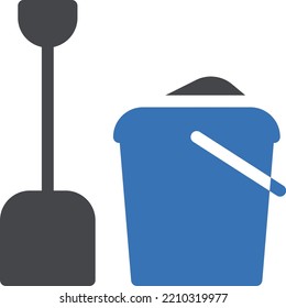 pala   Ilustración vectorial en un fondo transparente. Símbolos de calidad superior. Iconos vectoriales de glifos para diseño de conceptos y gráficos. 


