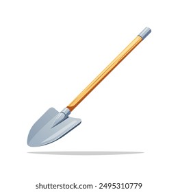 Shovel vector isolated on white background.