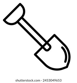Schaufel Vektorgrafik Line Icon Design