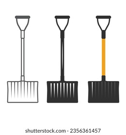 Shovel Vector, Shovel Silhouette Vector,  Hardware Vector, Hardware Clipart, Shovel Clipart, Shovel Outline, Worker elements, Labor equipment, Construction tools, Clipart, Garden tool