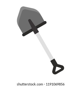 Shovel. White background. Vector illustration. EPS 10.