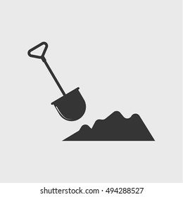 shoveland ground icon, vector design