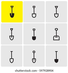 Shovels icons