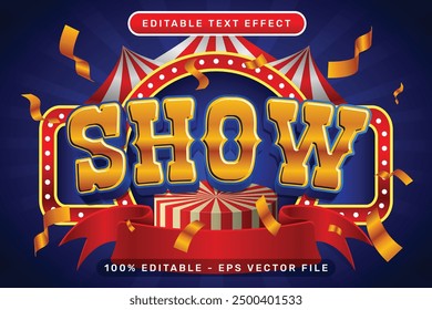 show 3d text effect and editable text effect with tent and border show