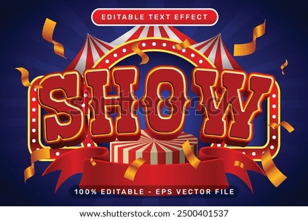 show 3d text effect and editable text effect with tent and border show