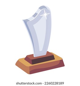 Show award flat icon design 