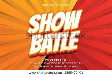 Show Battle 3d text effect editable effect