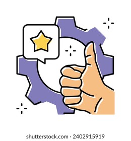 show competence color icon vector. show competence sign. isolated symbol illustration