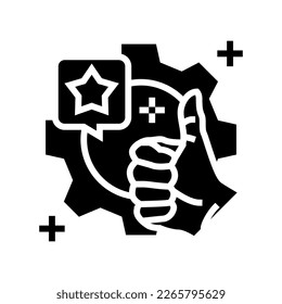 mostrar competencia glifo vector de icono. signo de competencia. ilustración de símbolo aislado