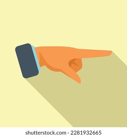 Show finger icon flat vector. Hold ok. Thumb touch