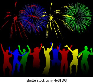 Show of firework , vectors work