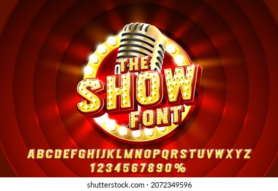 Show font set collection, letters and numbers symbol. Vector illustration - Shutterstock ID 2072349596