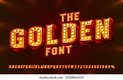 Show font set collection, letters and numbers symbol. Vector illustration