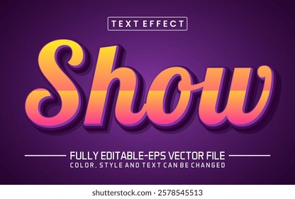 Show font Text effect editable