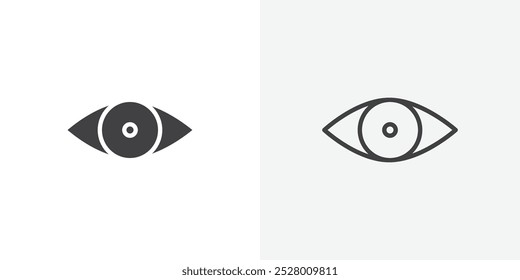 Mostrar icono de Vector conjunto de iconos en color blanco y negro.