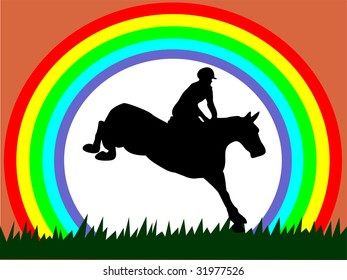 show jumper - silhouette