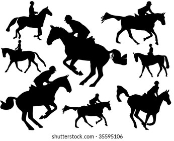 Show jumper silhouette