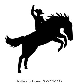 Show Jumping Horse Silhouette Icon for Equestrian and Sports Themes