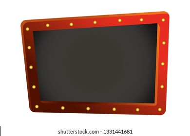 Show lights sign isolated
