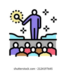 show magic color icon vector. show magic sign. isolated symbol illustration