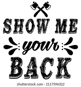 show me your back T shirt design, vector file.