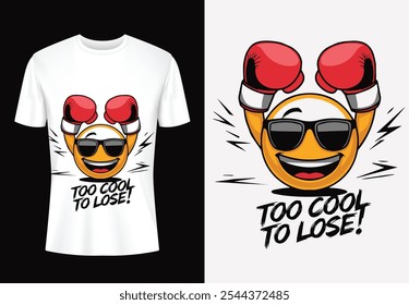 Demuestra tu confianza con nuestra camiseta personalizada "Too Cool to Lose". Esta camiseta única combina una tipografía atrevida y gráficos llamativos, lo que la convierte en una adición perfecta a tu armario. Elaborado