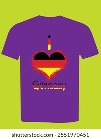 Mostre seu amor e orgulho pela Alemanha com esta camiseta "Eu amo a Alemanha"! Com um design elegante, esta camisa é a maneira perfeita de expressar sua admiração pela cultura alemã, herança, 