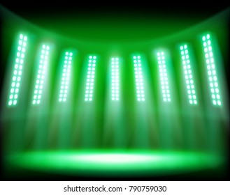 The show on the stadium. Vector illustration.