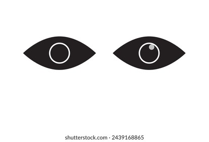 Show password icon, eye symbol. Vector vision hide from watch icon. Secret view web design element