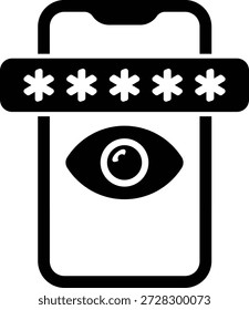 Passwort anzeigen Passwort anmelden lock eye Smartphone-Sicherheitsschutz 14767