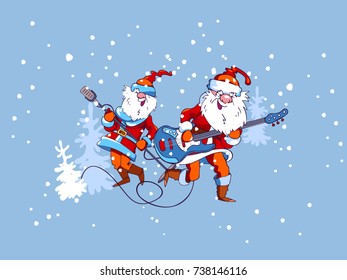 To show Santa Claus the actors sing and dance
