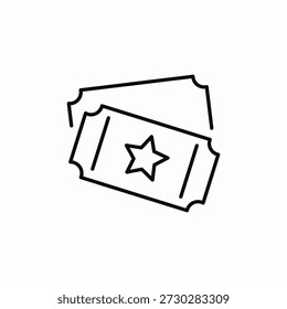show tickets icon sign vector