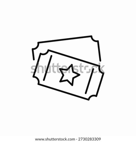 show tickets icon sign vector