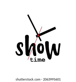 Show time with creatif font design.