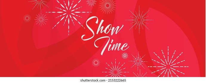 Show time with creatif font design.