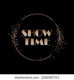 Show time with creative font design.