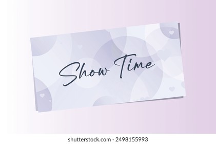 Show time with creative font design.