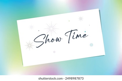 Zeige Zeit mit kreativem Schriftdesign.