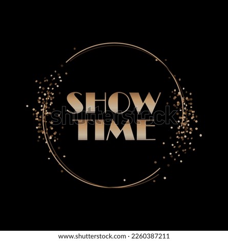 Show time with creative font design. Stock photo © 
