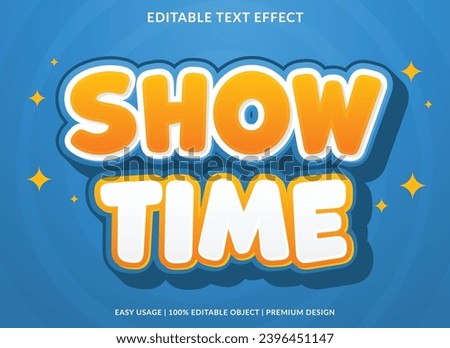 show time editable text effect template use for business brand and logo Stock photo © 