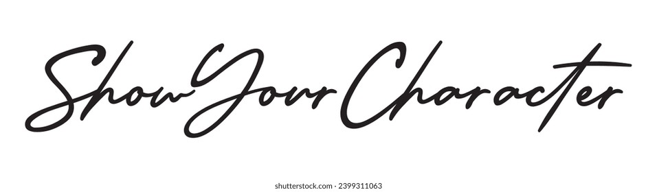 show your character text on white background.